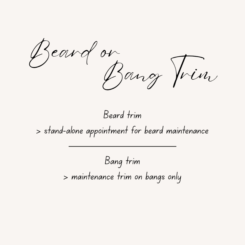 Beard or Bang Trim at Sami's Salon in Washington, MO