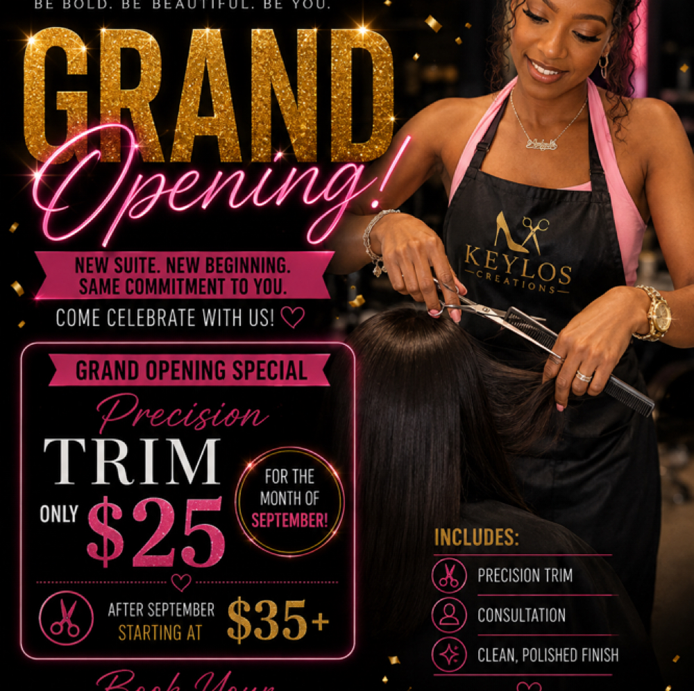 Grand Opening Trim at Keylo’s Creations in Frisco, TX