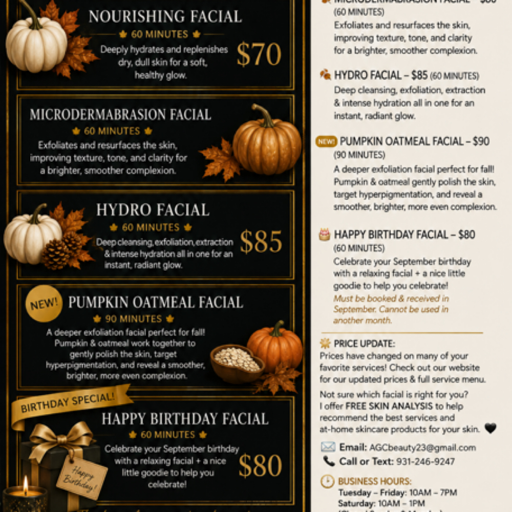 Norishing Facial at Dream Escape Spa in Lewisburg, TN