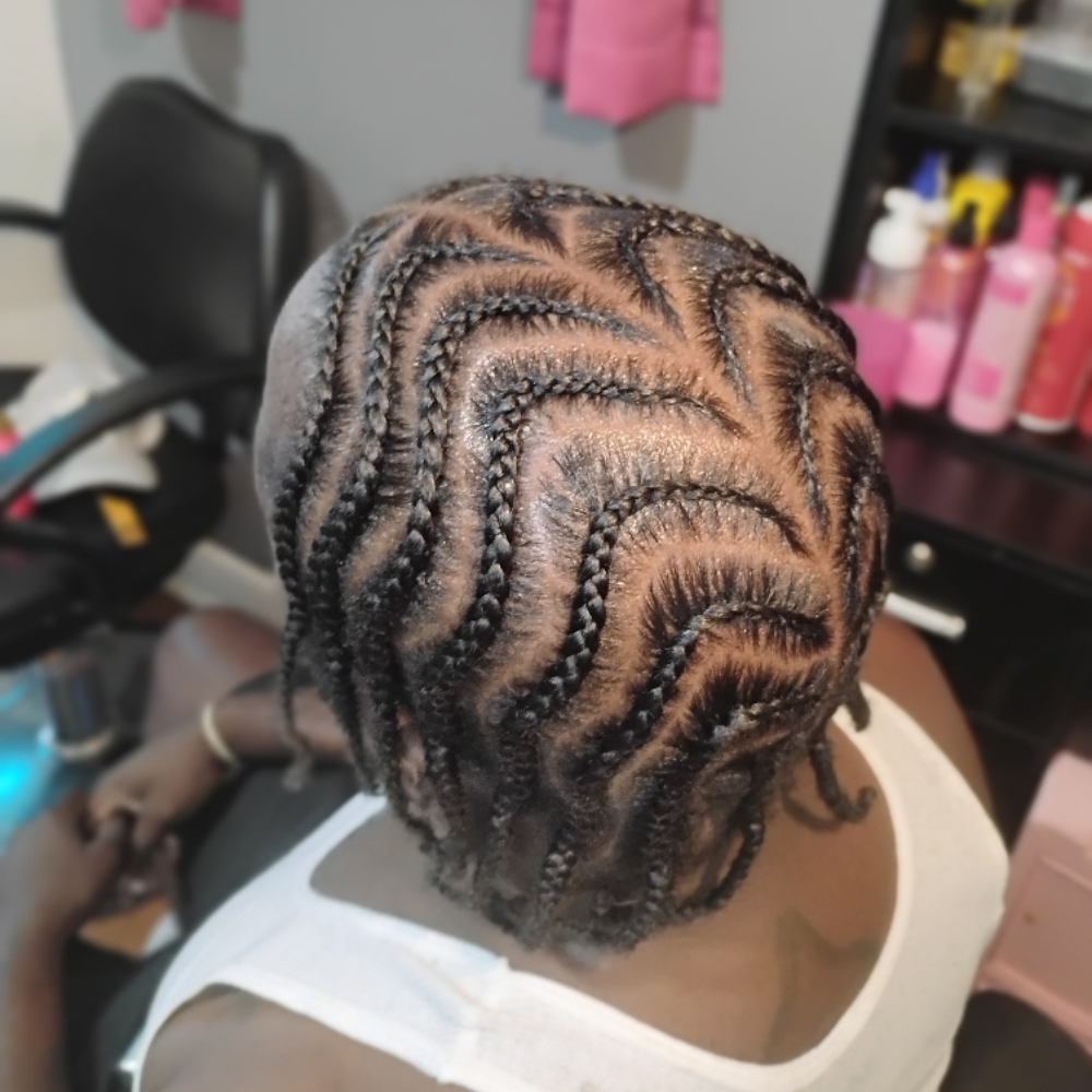 Men Gangsta Braids at Shades Of Fee Beauty Boutique in Baltimore, MD