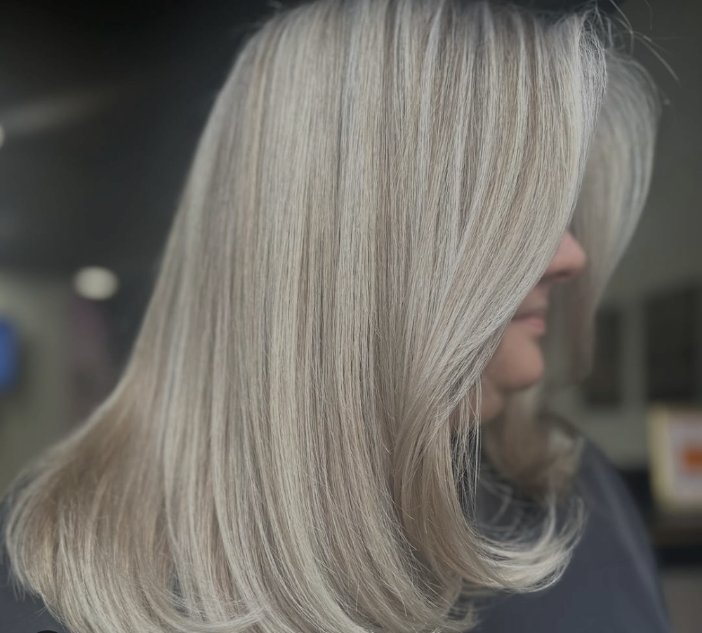 Keratin express blowout at Reflections Hair Studio in Center Moriches, NY