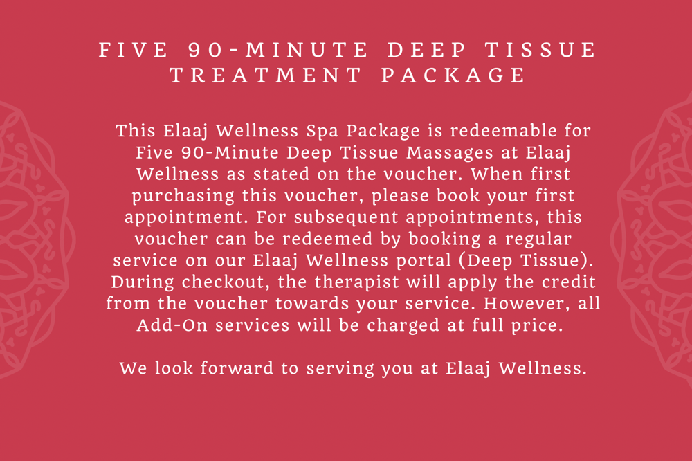 90-Min Deep Tissue Massage Package