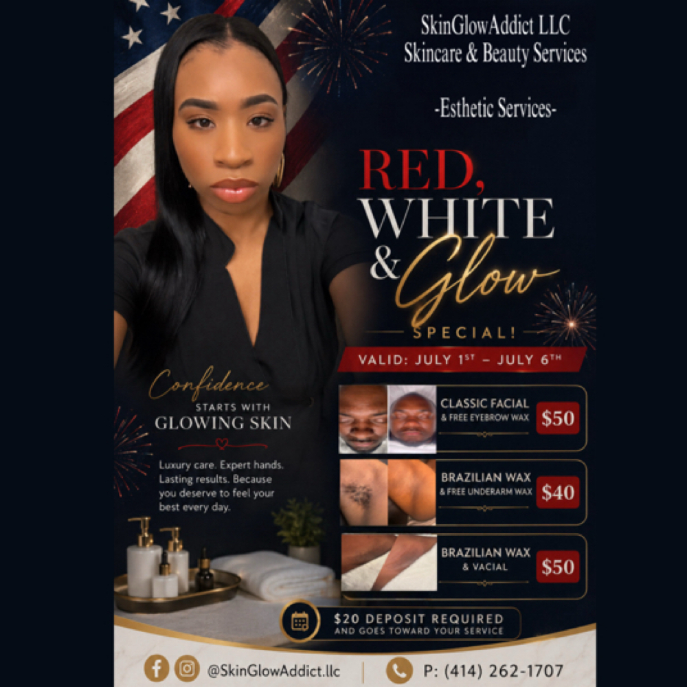 🖤 Red White & Glow Special! 🎆 at SkinGlowAddictllc in Greendale, WI