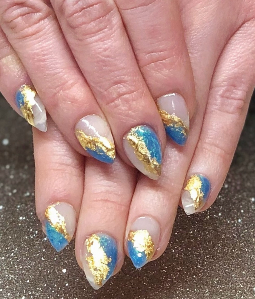 Nail Art - Glitter-Foil-Chrome
