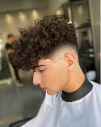 Mens Partial Perm & Fade