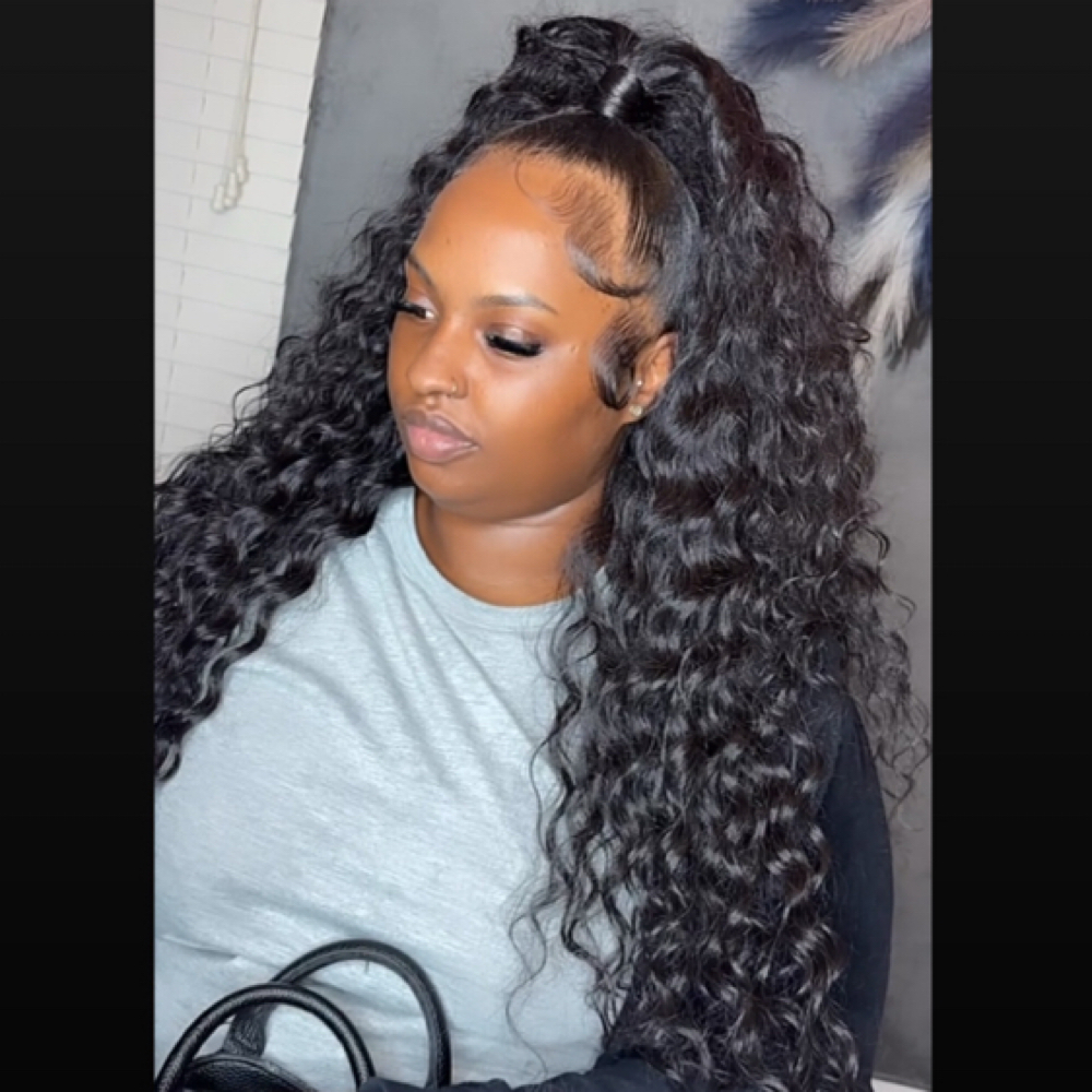 Half Up Ponytail Half Down Sewin at Miracles by Mia in Phoenix, AZ