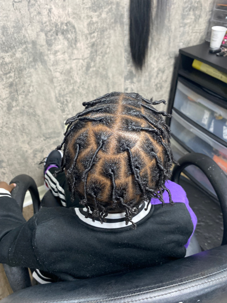 Kids starter locs at RosieLocs in Summerville, SC