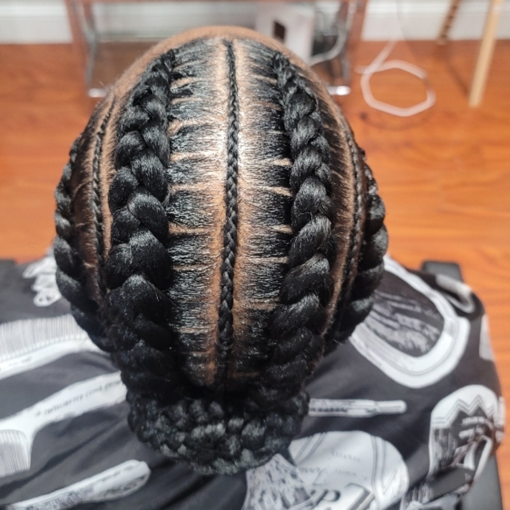 Feed In Braids at TLB Salon & Hair Loss Solutions in Farmville, VA