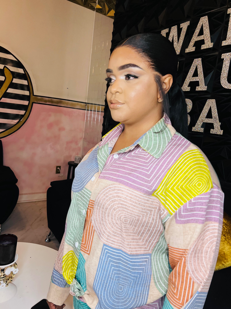 Frontal Ponytail at Wadu beauty bar in Indianapolis, IN