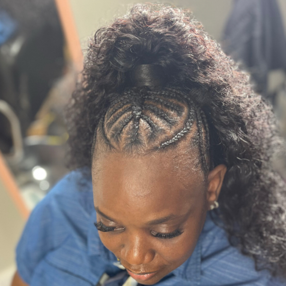 Half-up Half-down at Heavens Desired Touch in Springfield, OH