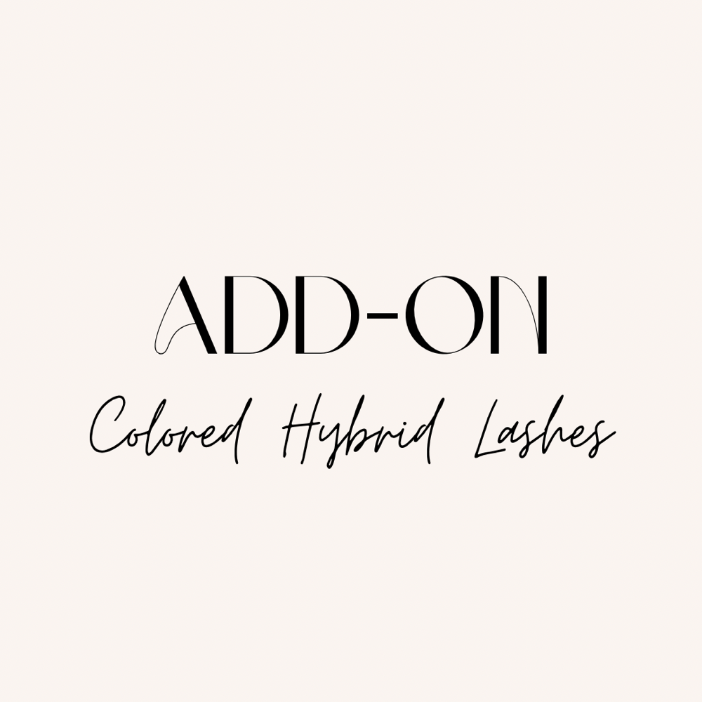 Add-On Colored Hybrid Lashes