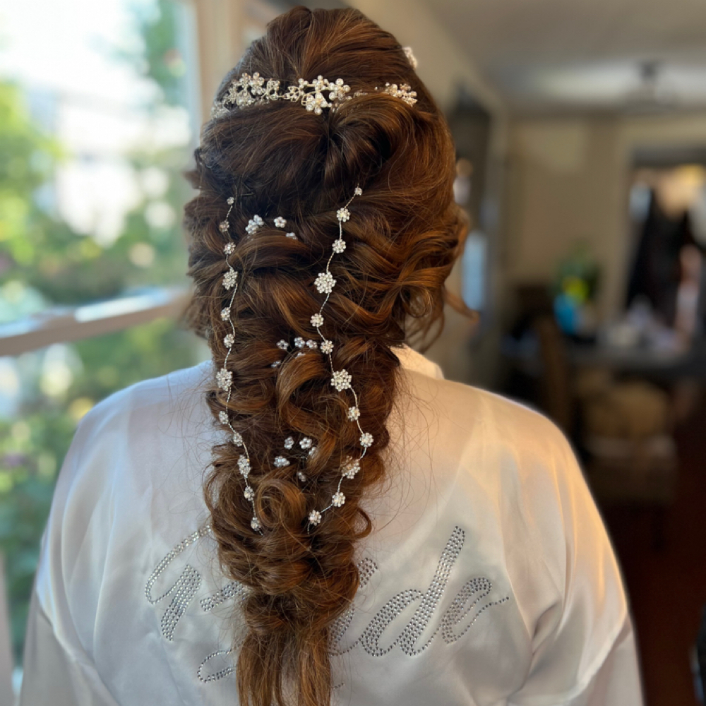 Updo Bride Day Of Wedding
