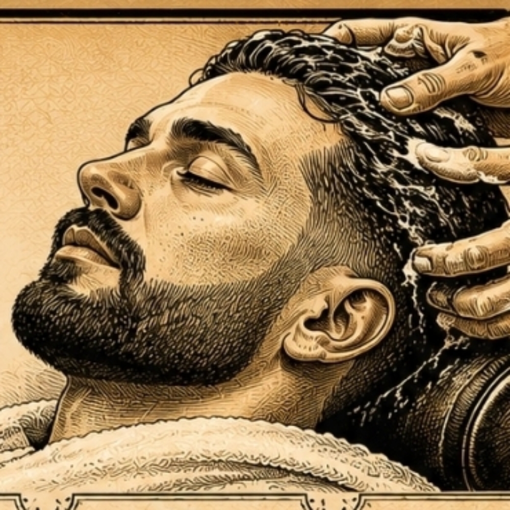 The Crown Treatment at lily flagg barbershop in Huntsville, AL