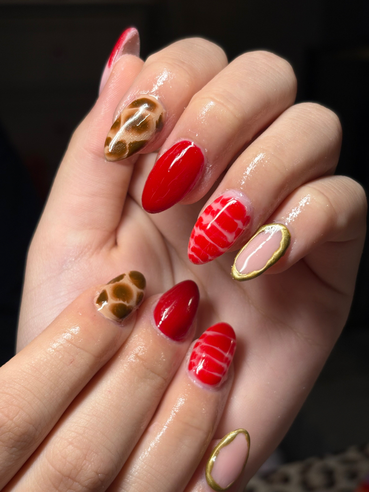 Acrylic fill at Dolled Up Nails by Harley in saint.joseph, MO