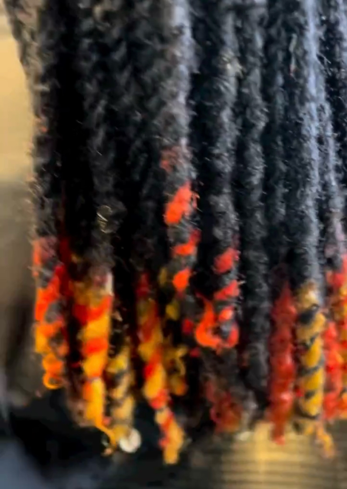 Color Tips Only For Locs