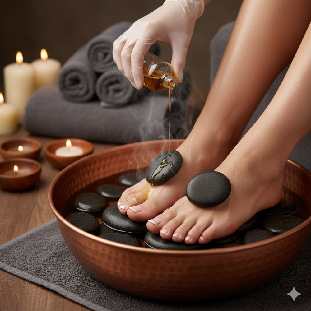 Hot Stone Pedicure