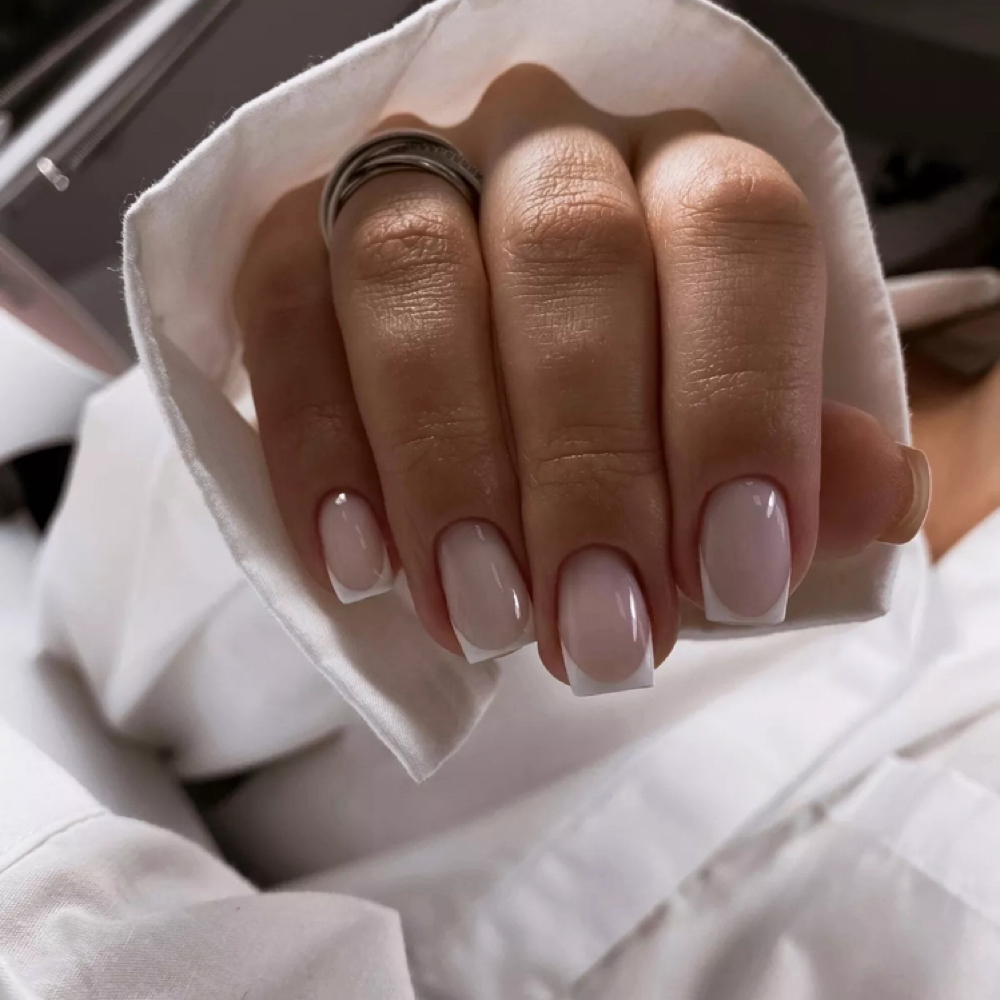 Short Nail Extensions / French — $1 at Julia Nails Florida in Orlando, FL