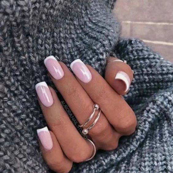 French Tips at Myca Mack Beauty in Northport, AL