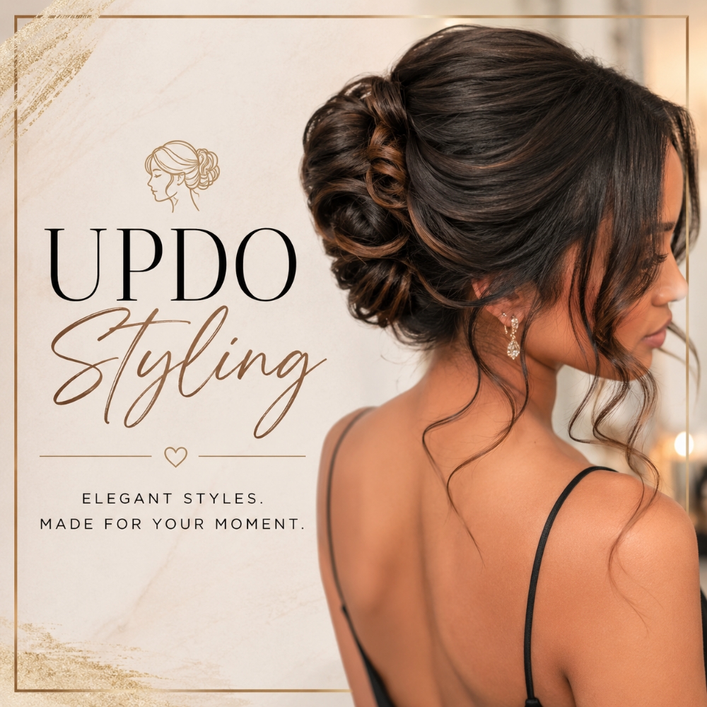 Updo Styling at Regina's Hair & Nail Studio in Corning, CA