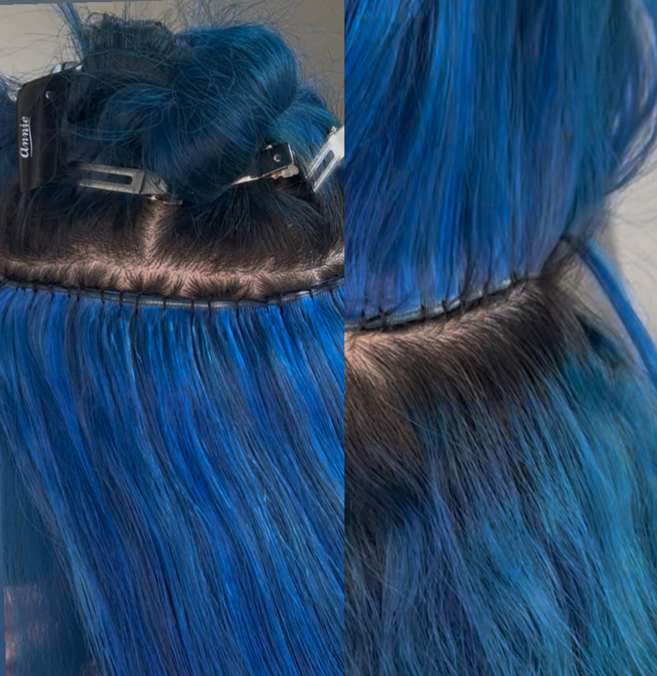 Genius Weft NEW INSTALL at Karina Hair Extensions in Bakersfield, CA