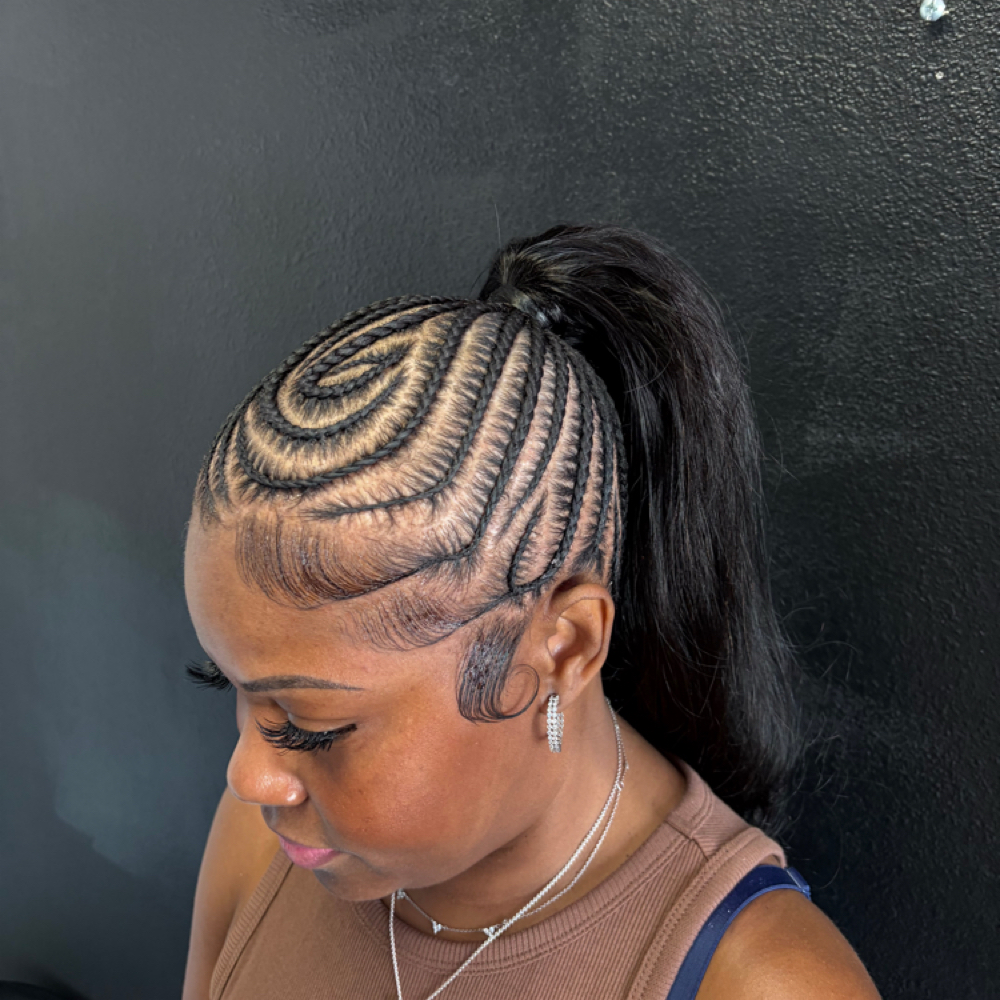 Freestyle Braid Ponytail at Braids By Tricë in Mobile, AL