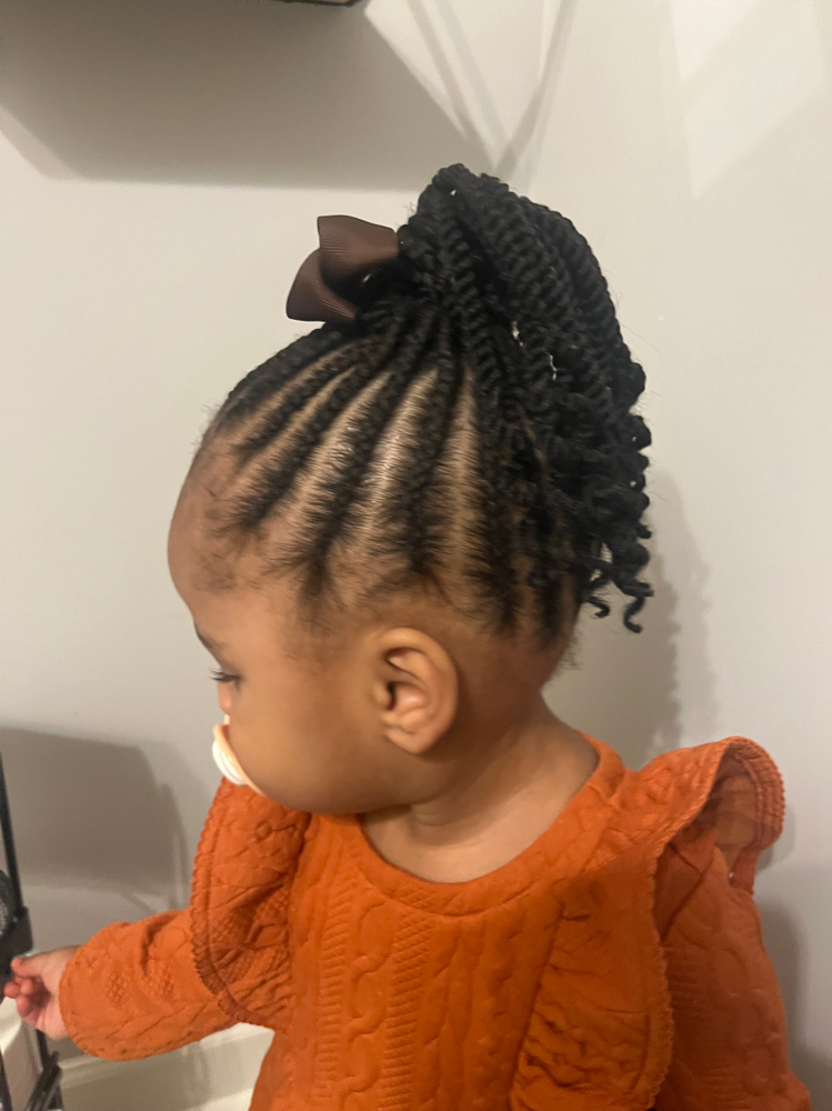 Toddler Briads w/crochet Ponytail at Anointed Hands in Southaven, MS