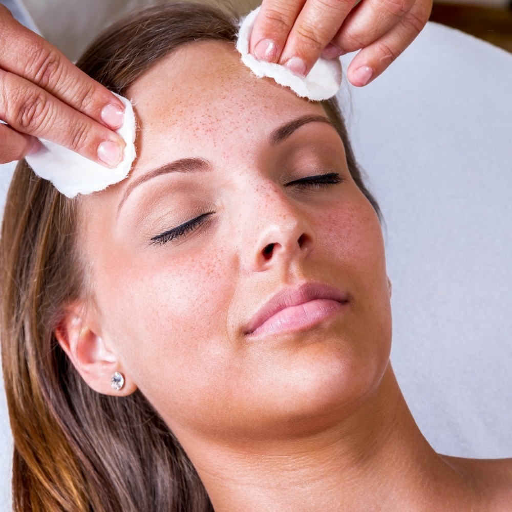 L1 Chemical Peel, LED, and Facial