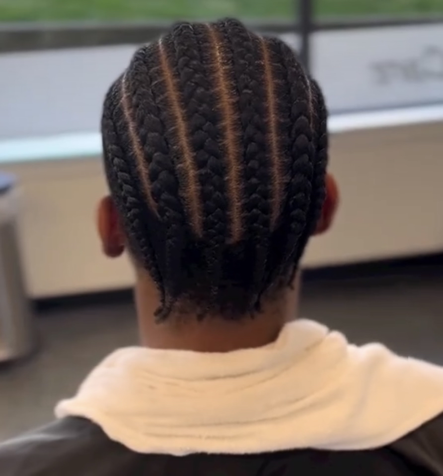 Cornrows 10-12 Straight Backs