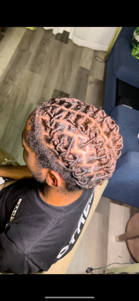 Medium Starter Locs at Loc’d with Autz in Mcclellanville, SC