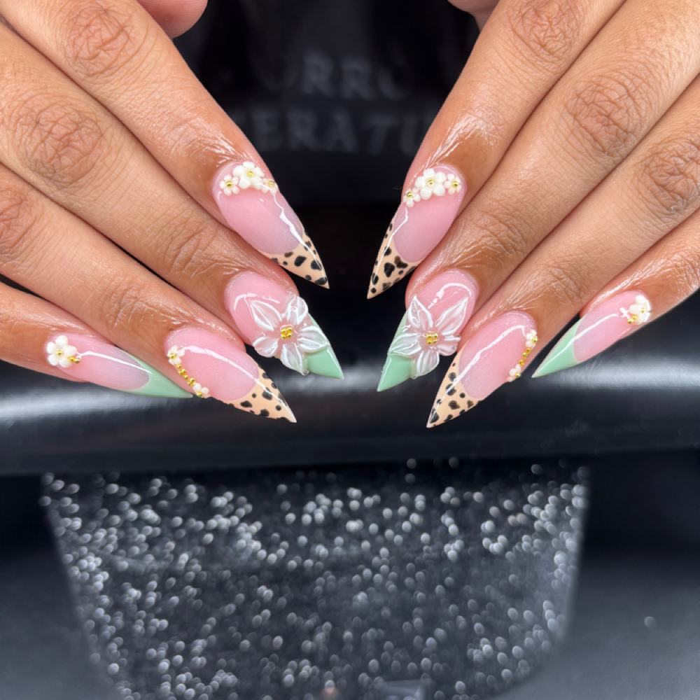 Long Acrylic Set at Luxnailsalon in Greenville, TX