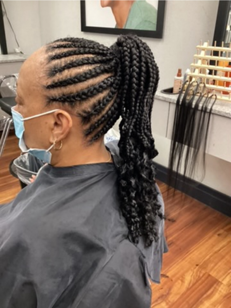 Braid Updo With Hair Included