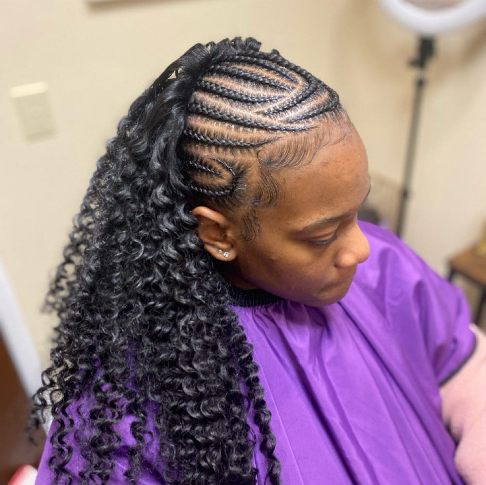 Fulani Braids + Quickweave at Roots To Ends in Columbus, OH