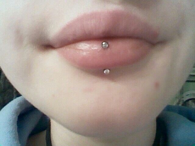Single Lip Piercing