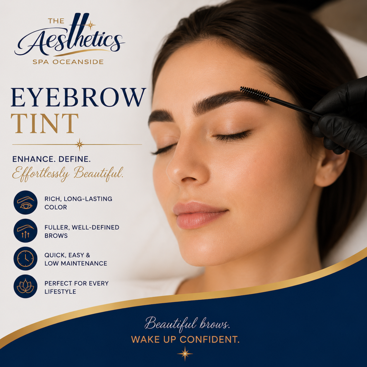 Eyebrow Tint at The Aesthetics Spa in Oceanside, NY