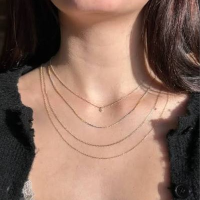 Permanent Jewelry Necklace at Ember & Ivy Salon in Henderson, TN