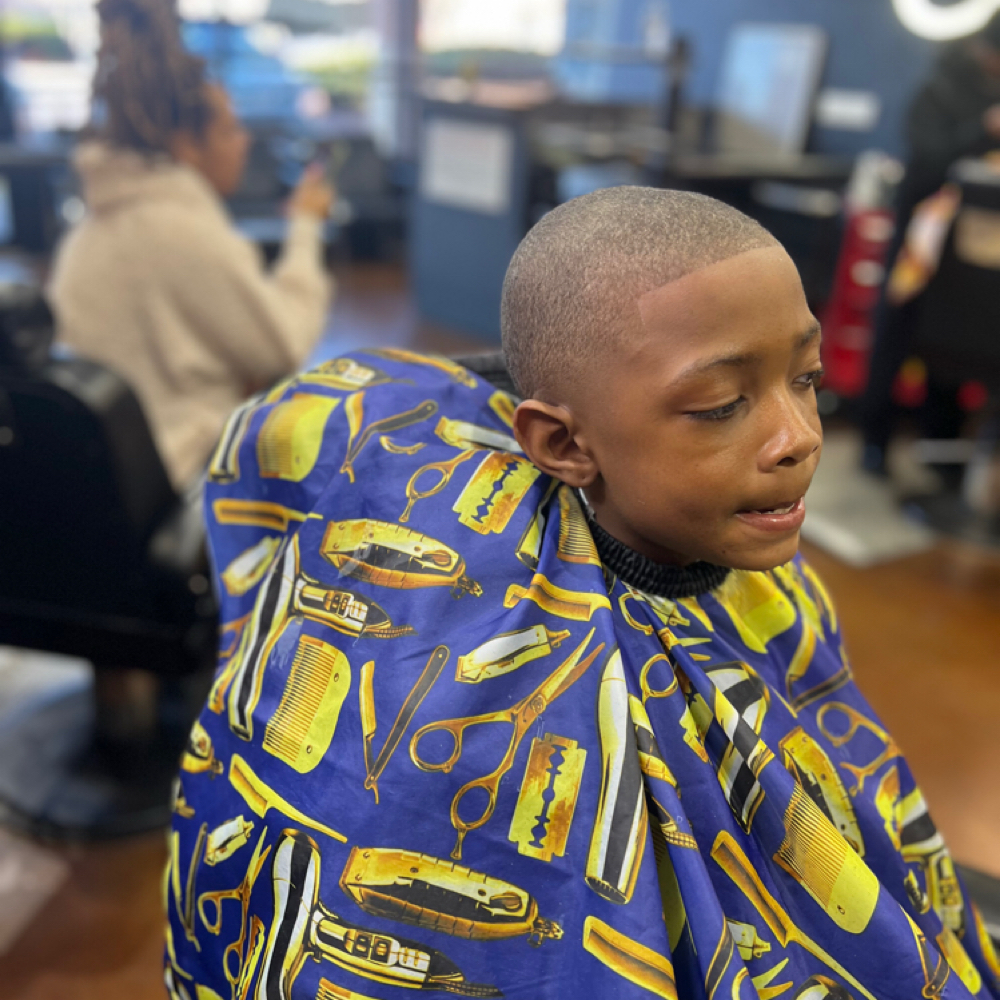 Kids cut at Krispy Kutz in Sandy springs, GA