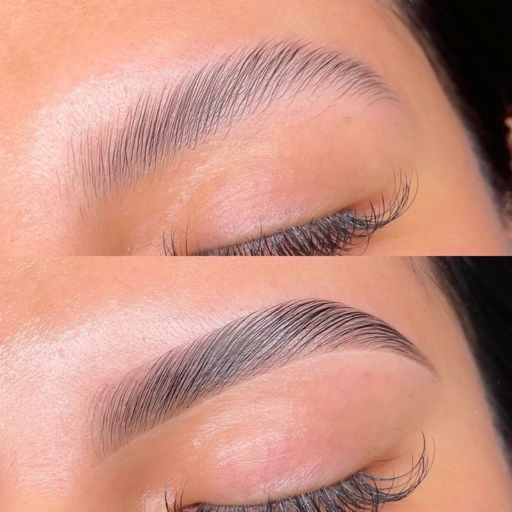 Brow lamination + wax