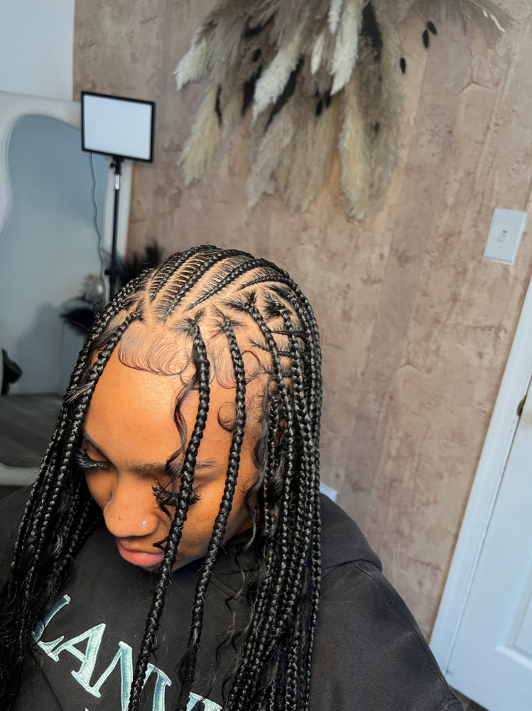 Flip Over Fulani Braids