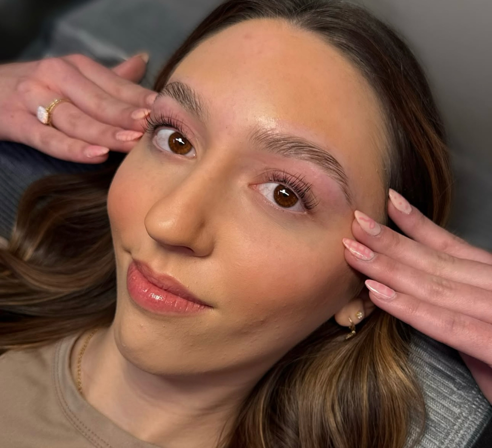 brow lamination + lash lift combo