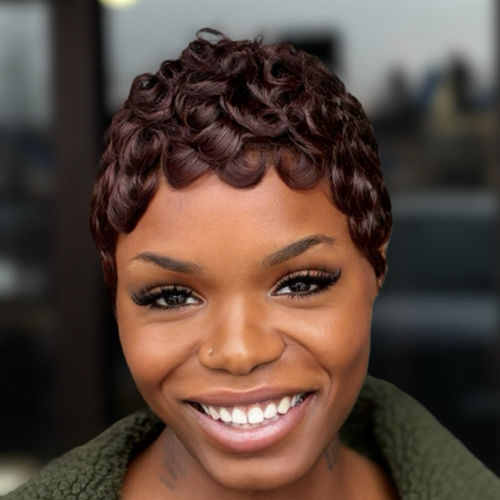 ✨ Pixie Relaxer + Cut + Style at Hair Gossip in Charlotte, NC