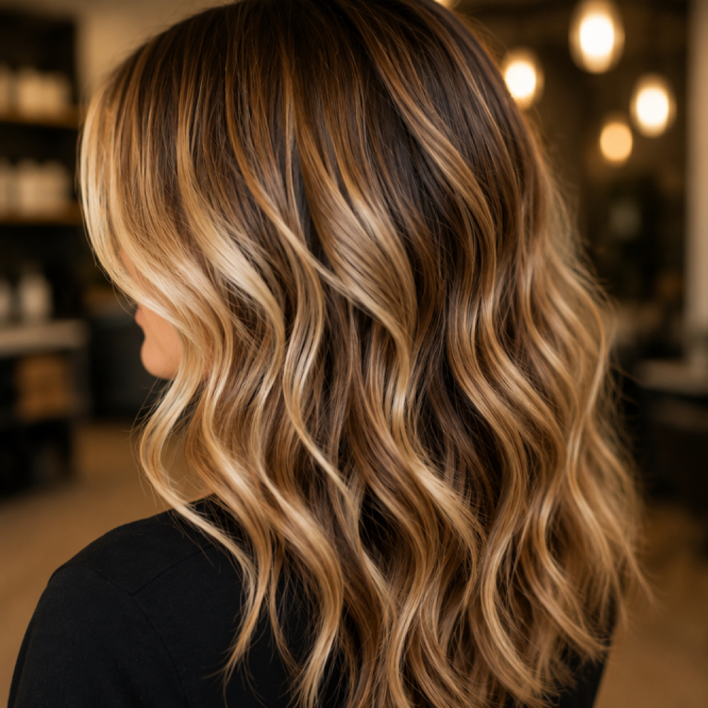 Balayage Highlights at Robyn Nicole Salon in Simi Valley, CA