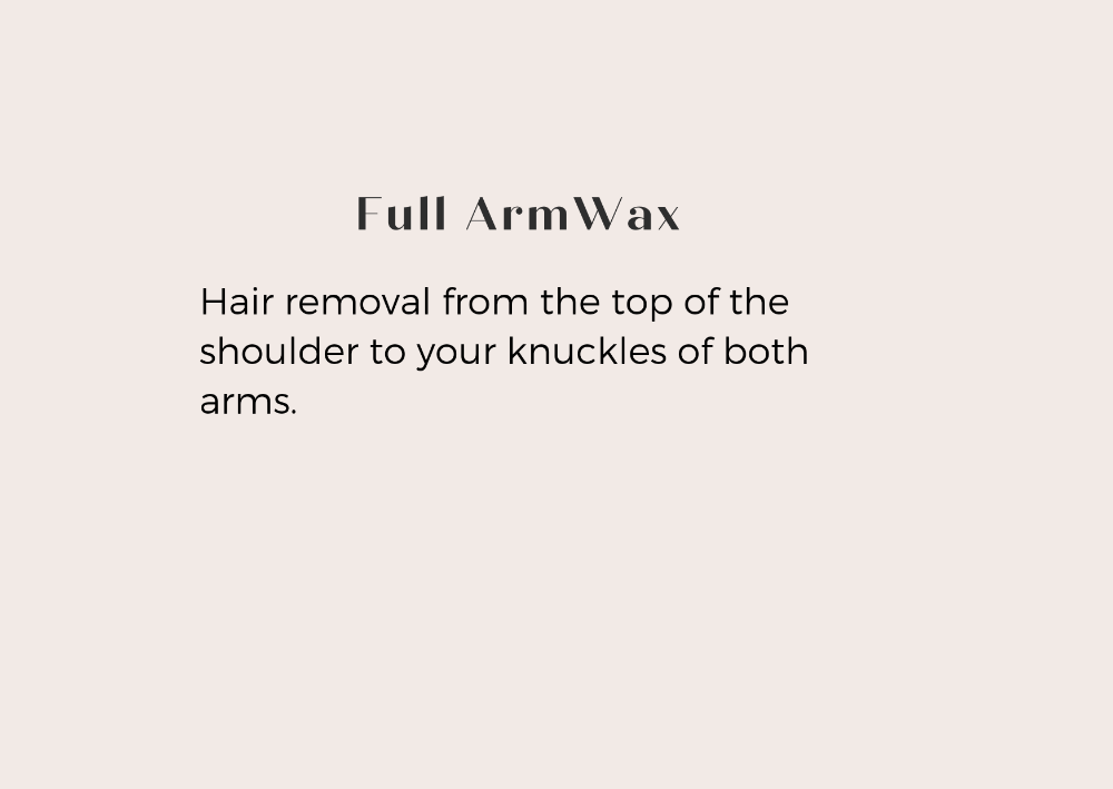 Full Arm Wax