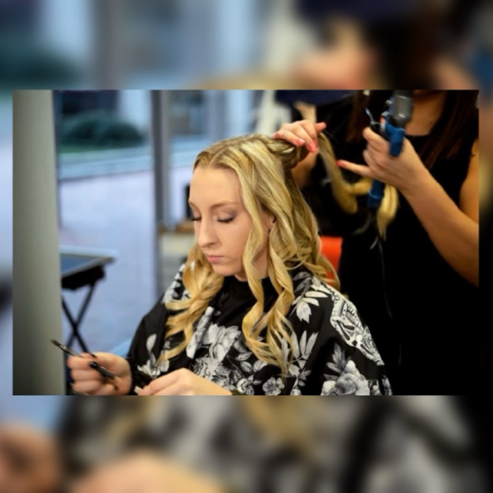signature hair styling at Sunflower Salon in Rockville, MD