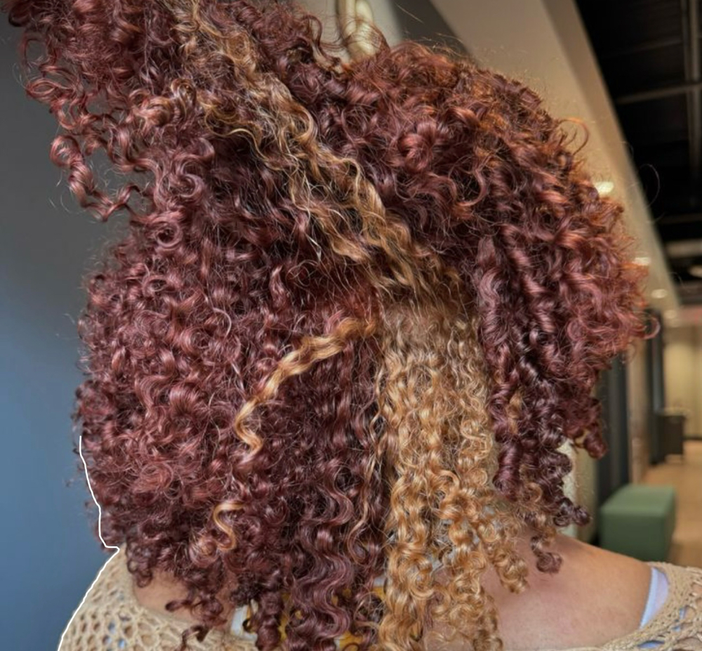 Pop Of Color W/Finger Coils