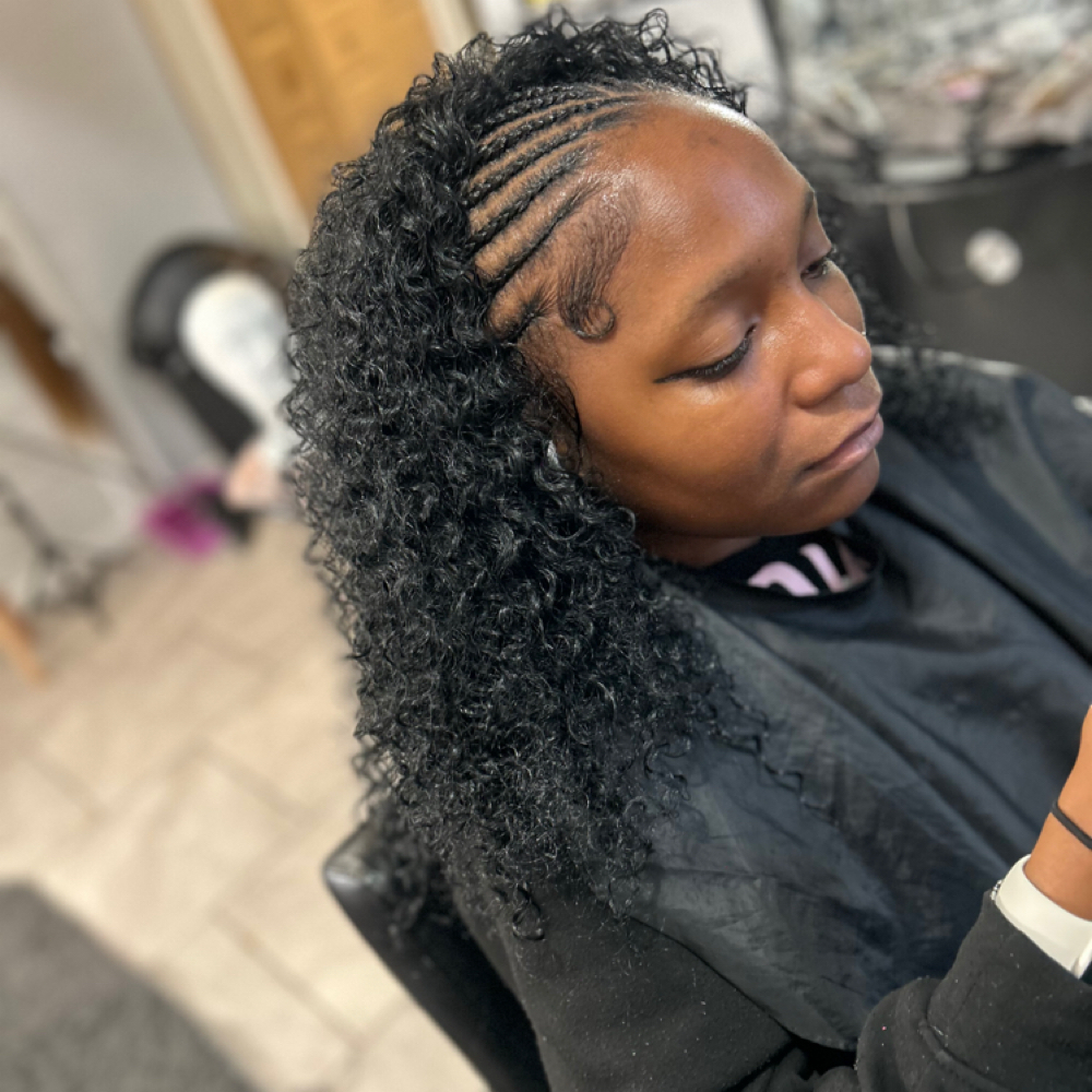 Half Weave / Cornrows (no leaveout) at Styles By Krystal in Fort Washington, MD