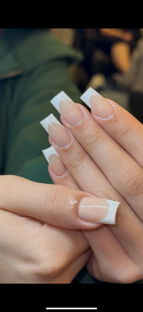 Gel X Frenchies at Licha Nailz in Wilmington, NC