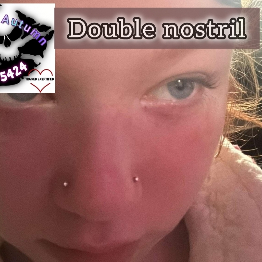 Double Nostril at Piercings By Autumn in New Castle, PA