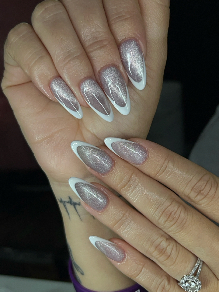 Almond nails at Jenene Garza in corpus christi, TX