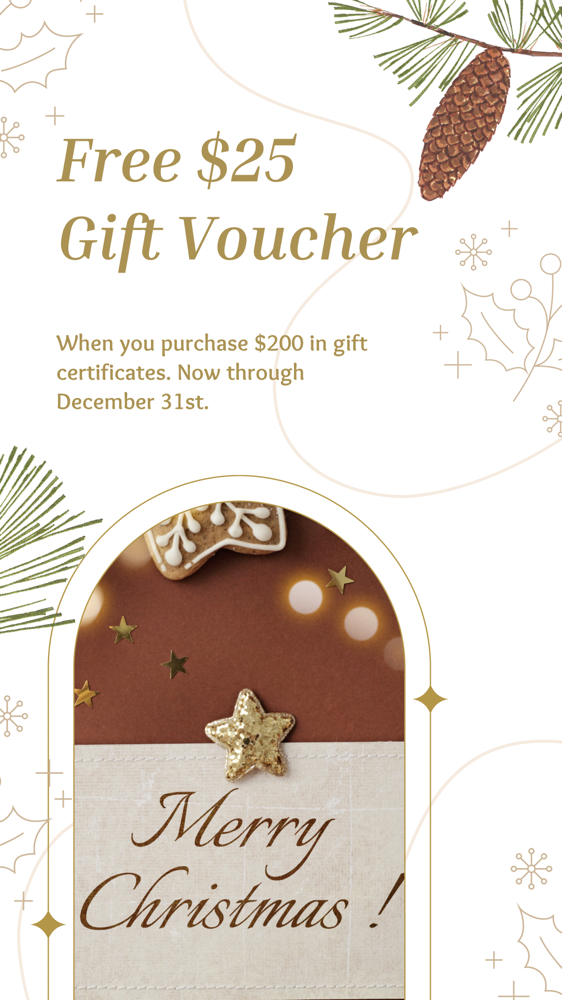 Holiday Vouchers/Gift Certificates