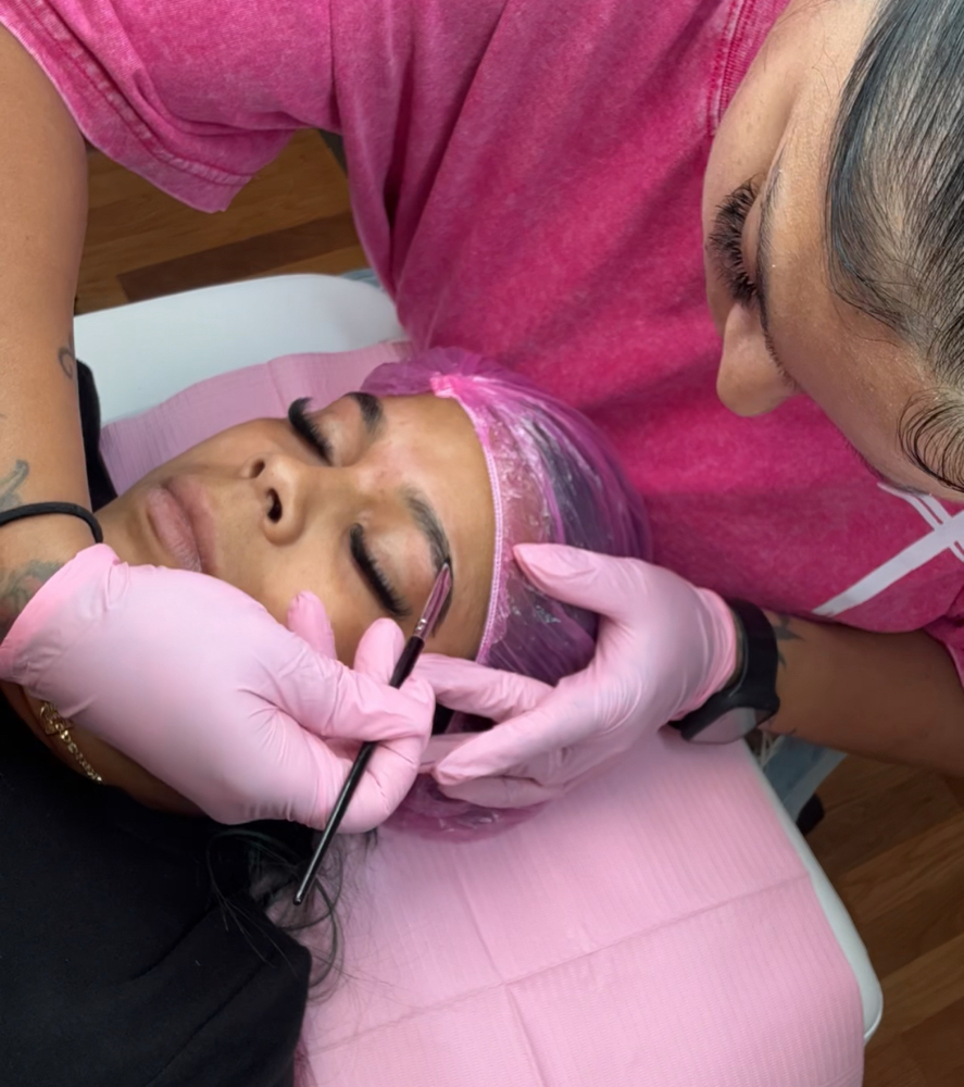 Brow tint at Color LAB in East providence, RI